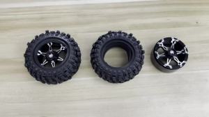 Mâm Xe Kim Loại RED SPIDER 4 Chiếc 88mm Có Khóa Hạt Và Lốp Cao Su Dành Cho Xe RC Crawler 1/10 Traxxas Axial SCX10 90046 Redcat Gen8