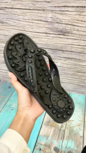 Youken - Black Jack Sandal Jepit Refleksi Terapi Kesehatan Pria Wanita Sendal Japit Rematik | 39 - 42