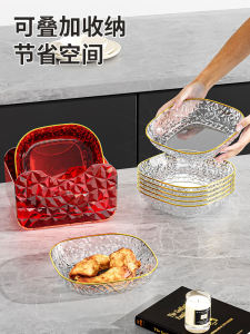 Bone Dish For Home Food Grade Dining Table Side Plate Accessible Luxury Fruit Plate Snack Snack Dish Thickened Spit Bones Flat Ware