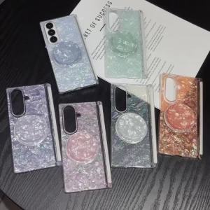 szhaiyu | For Samsung Galaxy Z Fold 8 Ultra Z Fold 8 7 6 5 Shockproof Case For Magsafe With Bracket Dreamy Pattern Hinge Protection Cover