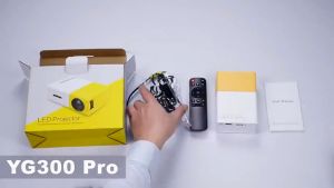 YG300 Portable Mini Projector Full HD 1080p Mini Projector for Phone USB HDMI Android Projector for Home Theater Cinema