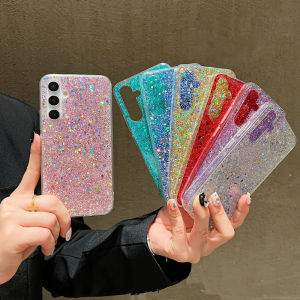 Luxury Glitter Dust Protective Silicone Case for Samsung A54 A52 A53 A55 A42 A32 Soft Case A51 A71 A22 Fashionable Womens Model A14 A34 A35 Protective Cover A73 A33