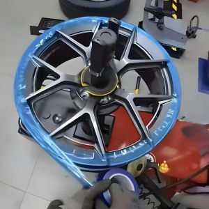 1pc Blue PE Wheel Rim Protector Film No-Residue Adhesive Aluminum Alloy Door & Window Self-Adhesive Tape Car Repair Patch Tool