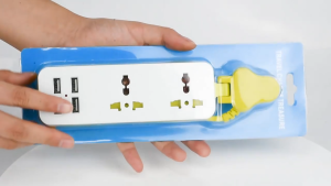 PRODIY Wayar Extension Wire With 4 USB Plug Extension Plug Cord 1.5Meter Socket Extension Socket Trailing 3 Pin Plug