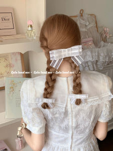 Original Design Sweet Butterfly Knot Hair Accessories Hairpins Lala Land Collectible Series Silk Ribbon Edge Clips
