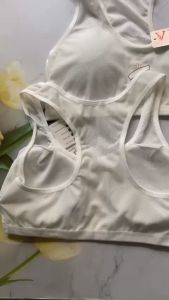 Áo lót bra 3 lỗ thun lưới mút mỏng tháo rời được cho bạn nữ cho học sinh AOLA51