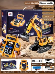 KAKABEIER | Đồ Chơi Xe Đào Điều Khiển Từ Xa Hợp Kim