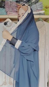 Gamis Kaftan Cerutty Bordir Mewah Pesta Kondangan Jumbo Moana