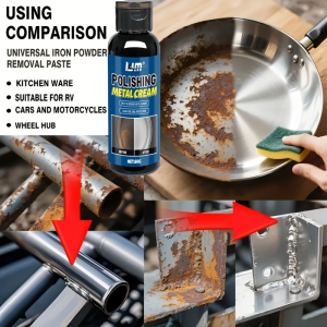 Multifunctional metal polishquickly restores the surface of household chrome productssuitable for RVscarsmotorcycles.