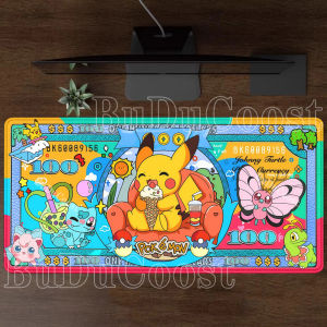 Bandai | Eevee family Anime pokemon Mouse Pad Cabinet Kawaii Tablepad XXL Keyboard Rug Laptop Gaming Rubber Extended HD printing Desk Mat