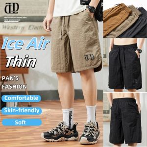Buy one Take one Shorts For men Ice Silk Pants For Men Original Casual Shorts Ultra-Thin Summer Losse Quick Dry Sports Running Short Brand Drifit Short Breathable Beach Pants Simplicity Five-Quarter Pant Basketball Sweatpants