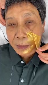 HUASURV Retinol Snake Gold Mask Masker Wajah Mengencangkan Anti Aging Membersihkan Pori-pori Menghaluskan Kulit Hunmui Yurizumi Egg Shell