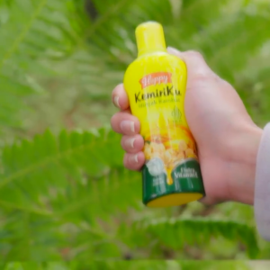 HAPPY KEMIRIKU 100ml Minyak Rambut Vitamin E dan Ekstrak Lidah Buaya 100ml
