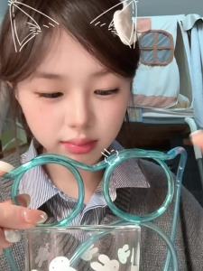 RORK | Cute Eyewear-Shaped Extra Long Straw for Kids and Adults Reusable