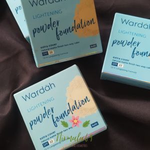 Wardah Lightening refill powder foundation extra cover/bedak refill extra cover/bedak padat/bedak wardah/foundation wajah/bedak ringan wardah/Original/Bpom/dempul wajah/alas bedak tahan lama