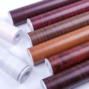Waterproof Self-Adhesive Wood Grain Refurbishment Wallpaper 10m