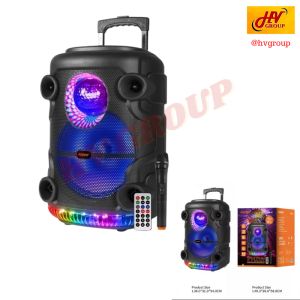 ลำโพงบลูทูธ ล้อลาก ดอก 12 นิ้ว ด้วยไฟเทคหลากสี+ไมค์ลอย พร้อม BOM-88 ลำโพงบลูทูธเบสหนัก, ๆ ดัง ๆ 120w ของแท้ สินค้าคุณภาพ จาก HVGROUP