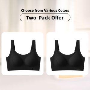 Miiow | Wireless Comfortable Bra Womens Seamless Underwear Prevents Sagging No Steel Ring Collection Fixed Cup Gathered Design