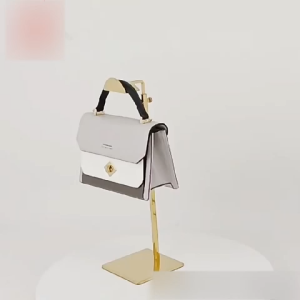 Stainless Steel Adjustable Height Handbag Rack Display-Home Shop Bag Multi-Bag Capacity Sturdy Rack Hook