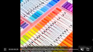 12/24/36/48/60/80/100 Colors Watercolor Brush Pen Colors Marker Pens Painting Drawing Art Supplies