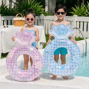 Phao bơi ghế ngồi cho bé hình vỏ sò dễ thương PVC dày dặn chống lật an toàn khi chơi nước PTR-VS