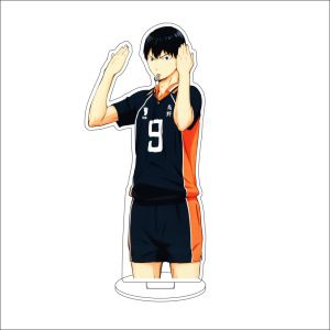 Bandai | Bộ Tượng Trưng Bày Acrylic 16CM - Haikyu!! Đồ Trang Trí Nhân Vật Anime Shoyo Hinata Kei Tsukishima Tobio Kageyama Tooru Oikawa Kenma Kozume