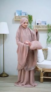 Mukena Dewasa Jumbo 3In1 Uragiri Airflow Bisa Bayar Ditempat