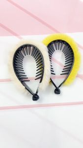 Jepit Rambut Bulu Halus Jedai Ekor Kuda Bahan Bulu Lembut Aksesoris Rambut Hadiah Anak Perempuan Jepit Rambut Ekor Kuda Tinggi Murah LOOKIS