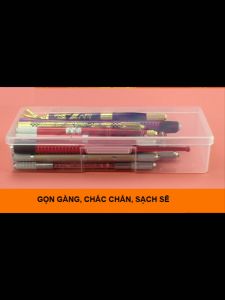 Hộp nhựa chữ nhật đựng chì vẽ dao điêu khắc kim ngòi phun xăm rất tiện dụng