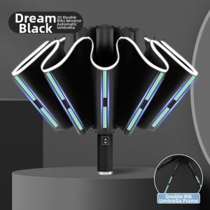 Automatic Folding Reversible Sun and Rain Umbrella