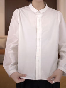 Casual Womens Shirt Wall Push 3D Tailoring Process Versatile Autumn Fashionable Cotton Long Sleeve POLO Collar Regular Fit