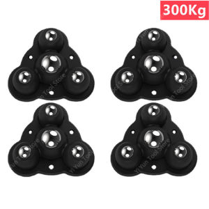 4Pcs Furniture Casters Wheels Self Adhesive Heavy Duty Pulley Stainless Steel Strong Load-bearing Universal Wheel 360° Rotation