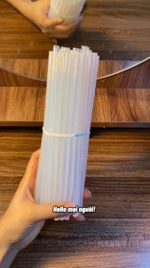 SET 10 Keo Nến Silicone Trong Suốt Dính Chắc Khô Nhanh Dùng Cho Súng Bắn Keo Làm Đồ Handmade DIY Sửa Chữa Đồ Gia Đình Tiện Dụng - Keo Silicon Trang Trí Thiệp Quà