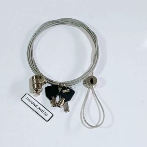 Khóa Laptop bằng Chìa đầu cắm: 2.8mm X 6.5mm (Cáp dài 2M)