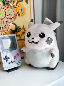 DUODUOBAO | Pokemon Initial Pikach Plush Pixel Pikachu Stuffed Doll Anime Hobbies Toys Adorably Home Decor Toys Anime Doll Birthday Gifts