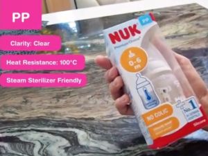 [Single/ Twin Pack] NUK 10oz/ 300ml Wide Neck PP Feeding Bottle Baby Premium Choice+
