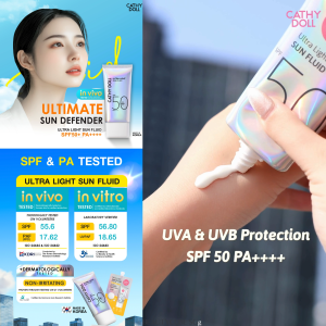 [SG SELLER] CATHY DOLL ULTRA LIGHT SUN FLUID SPF50 PA++++ 15ML