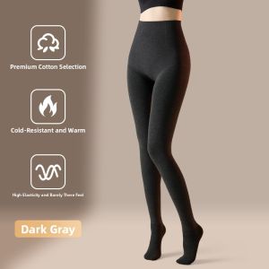 miiow | Long Leg Socks Womens Underwear Pants Anti-static Warmth Tights Ab Toning Cotton Pants