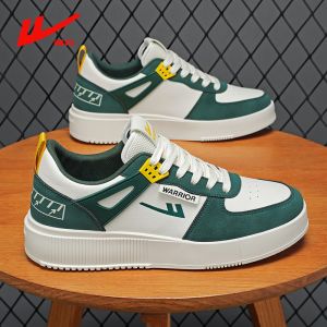 Warrior Mens Shoes White Sneakers Mens Summer Breathable Couple Casual Shoes Junior High School Students Easiest for Match Sports White Shoes