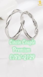 TINO TINO Cincin Couple Berkualitas Tinggi & Tunangan Sterling Silver