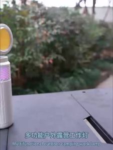 Outdoor multifunctional camping light RGB ambient light rechargeable electromagnetic suction portable work light