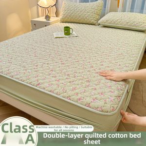 BEIPIN | Baby-Friendly Double Gauze Cotton Quilted Mattress Cover