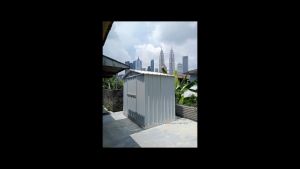 iShed Malaysia Durable Aluminium Steel Outdoor Garden Shed with Aluminium Steel Roof  7-14 Days Delivery