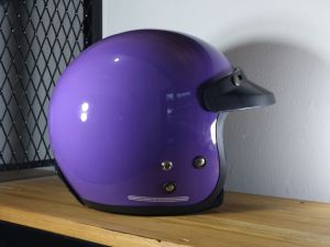 Helm retro bogo cargloss identik yelow glosy packing aman free buble wrap