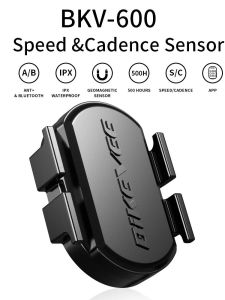 Wireless 2-in-1 Bike Cadence Speed Sensor Bluetooth ANT+ RPM Cycling Spin Sensor Compatible with Wahoo Coosporide Garmin Pelotn