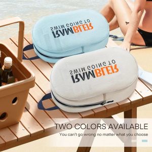 Dry Wet Separation Swimming Gym Dry Bag Handbag Pack Transparent Pool Waterproof Large Capacity Zipper Storage Bag