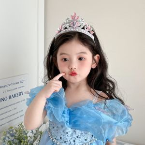 VJADM5 Frozen Childrens Crown Sanrio Cartoon Anime Princess Elsa Headdress Jewelry High Quality Party Decoration Birthday Gift for Girls