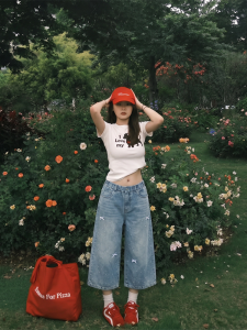 ZIRUIBABA | Summer Thin Girls Jeans 7/8 Length