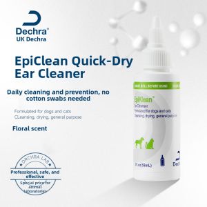 Dechra Ear Cleaning Liquid Easy Clear Extract for Ear Wax And Mites Cleaning Pet Care Cat Dog Ear Care Universal Normal Size