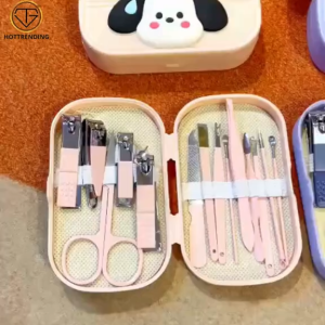Bộ Dụng Cụ Làm Móng Tay Và Chân 14 Chi Tiết Chăm Sóc Cá Nhân Cho Nữ Có Hộp Cute